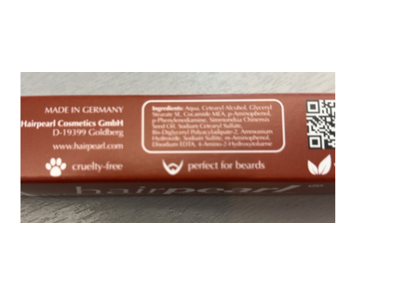 Hairpearl Cream Eyebrow Tint, 4.4 Graphite Brown, 20 mL