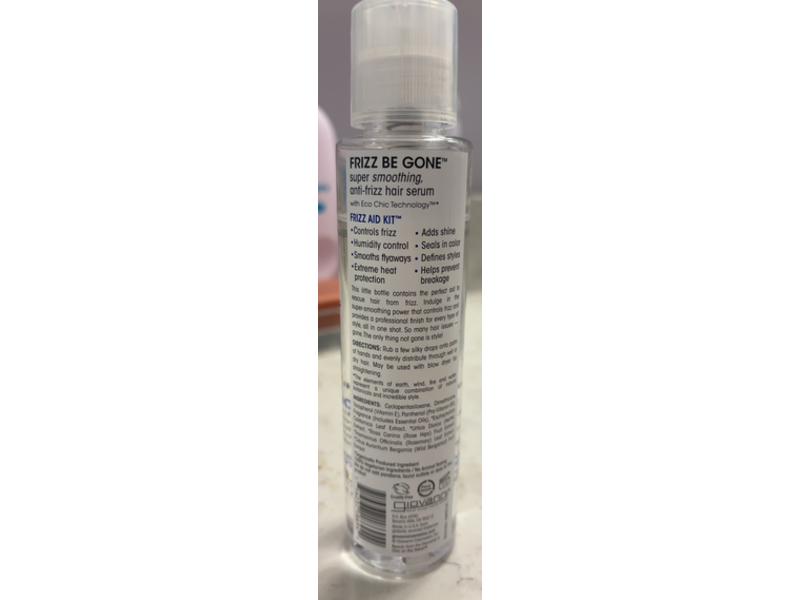 Giovanni Frizz Be Gone Super Smoothing Anti-frizz Hair Serum, 4 oz/118 mL