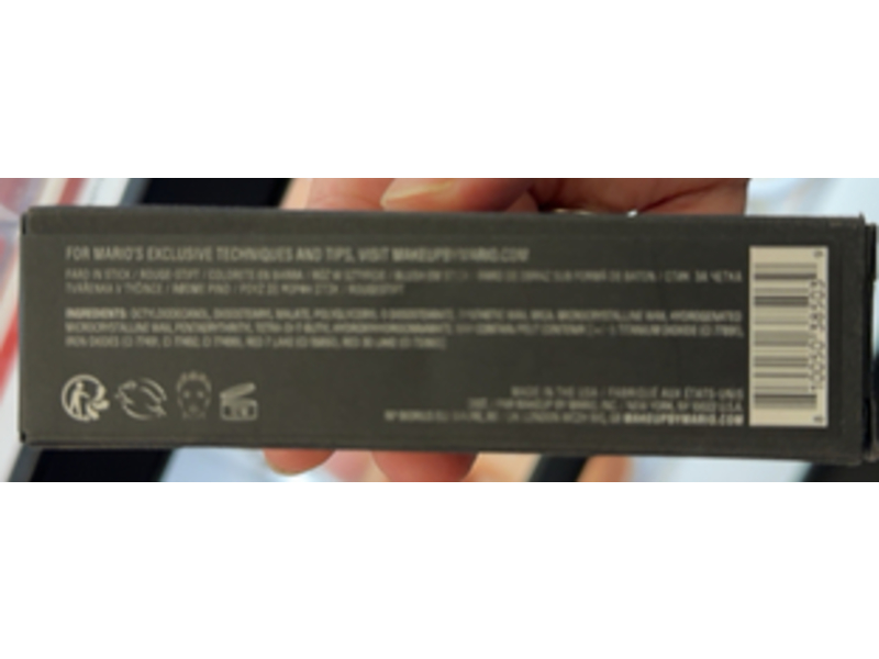 Makeup By Mario Soft Pop Blush Stick, Pomegranate, 0.37 oz/10.5 g