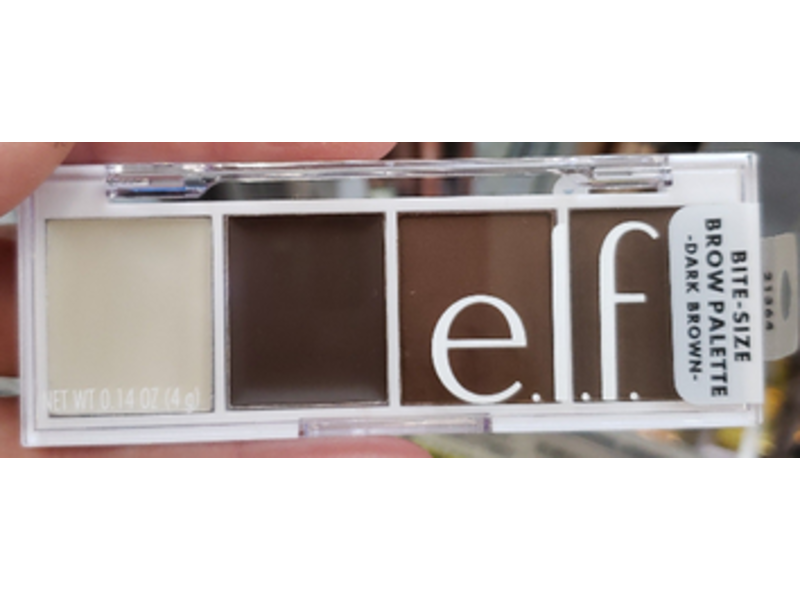 E.l.f. Bite-Size Brow Palette, Dark Brown, 0.14 oz/4 g