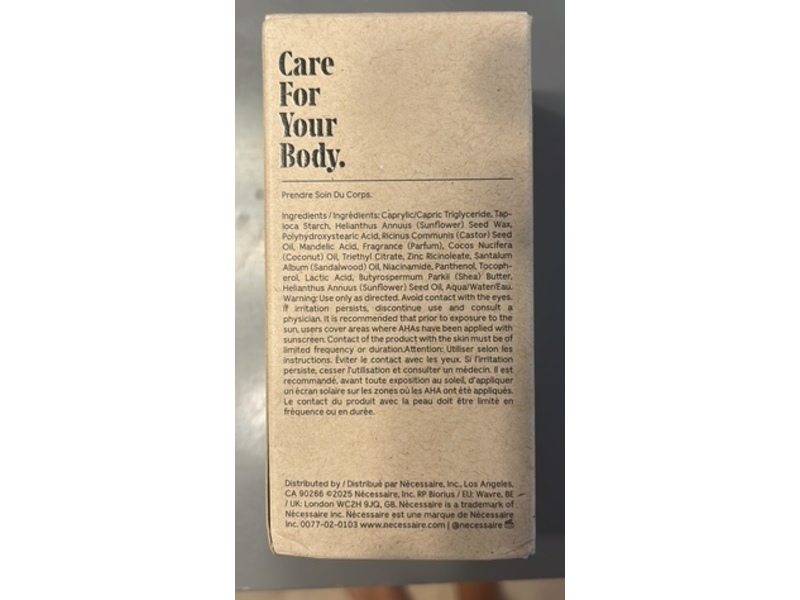 Necessaire The Deodorant, Santal, 2.5 oz/75 g