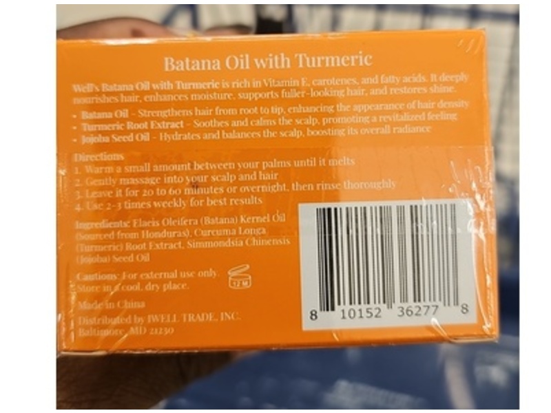 Well's Oil Batana Oil, Turmeric