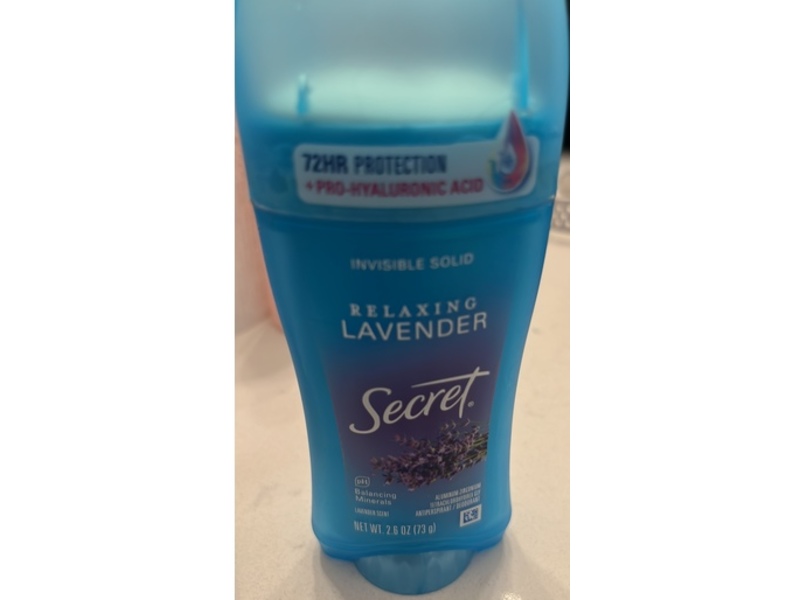 Secret Fresh Clear Gel Antiperspirant & Deodorant, Relaxing Lavender, 2.6 oz/73 g, Pack Of 2