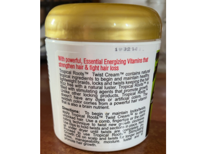 Bronner Brothers Tropical Roots Twist Cream, Pineapple & Guava, 6 fl oz/177 mL