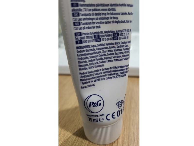 Oral-B Pro-Science Advanced Calm Gentle Whitening Toothpaste, Sensitivity & Gum, 75 mL