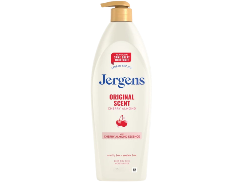 Jergens Original Scent Dry Skin Moisturizer, Cherry Almond, 22.6 fl oz/668 mL