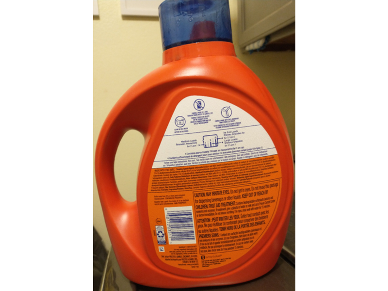 Tide Ultra Oxi Odor Eliminators Detergent, 74 Loads, 115 fl oz/3.4 L