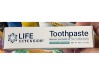Life Extension Toothpaste, Natural Mint Flavor, 4 oz/113.4 g - Image 3