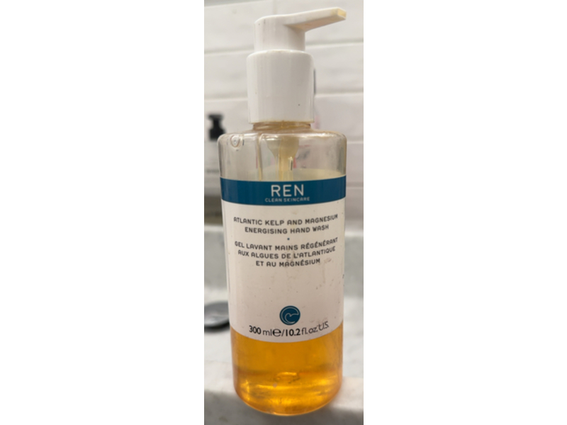 Ren Clean Skincare Energizing Hand Wash, Atlantic Kelp & Magnesium, 10.2 fl oz/300 mL