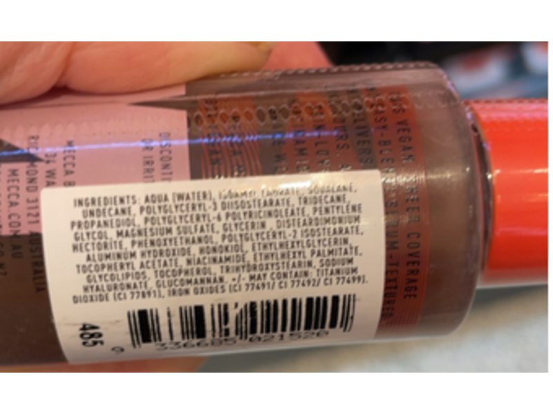 Mecca Max Off Duty Serum Skin Tint, 485, 1 fl oz/30 mL