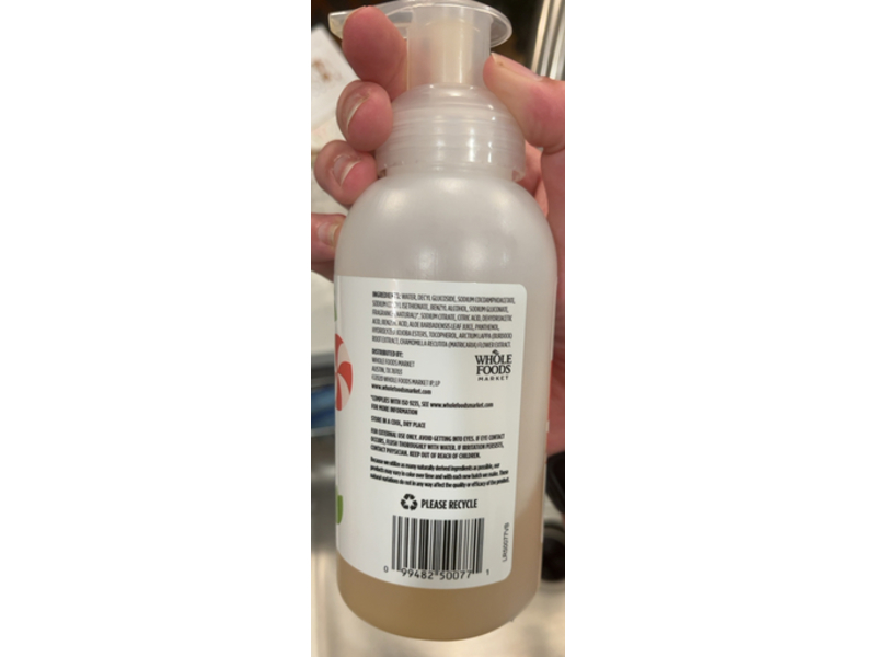 365 Whole Foods Market Foaming Hand Soap, Candy Cane, 12 fl oz/355 mL