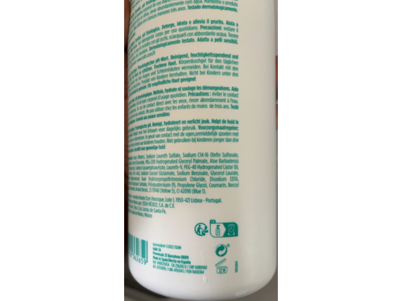 Isdin Hygiene Germisdin Syndet Shower Gel, Aloe Vera, 1000 mL