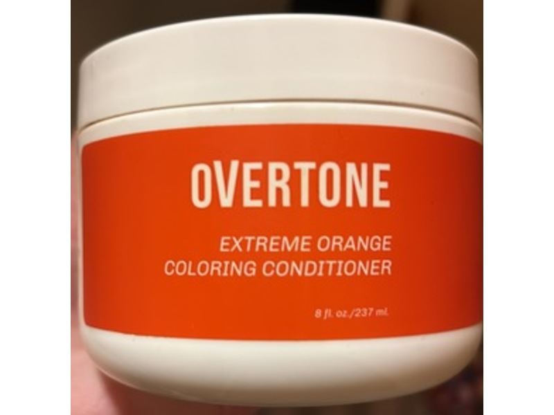 Overtone Semi Permanent Hair Color Conditioner, Poppy Orange, 8 fl oz/237 mL