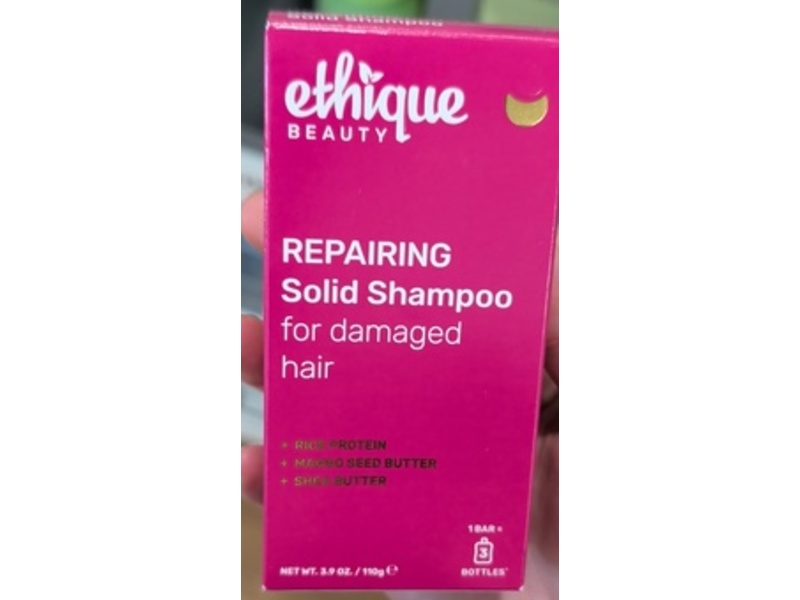 Ethique Repairing Solid Shampoo Bar, 3.9 oz/110 g