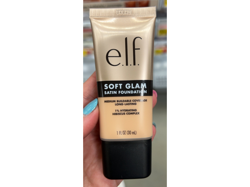 e.l.f. Soft Glam Satin Foundation, 21 Light Neutral, 1 fl oz/30 mL