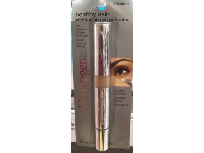 Neutrogena Healthy Skin Brightening Eye Perfector, Medium 15, SPF 25, 0.17 oz/4.9 g