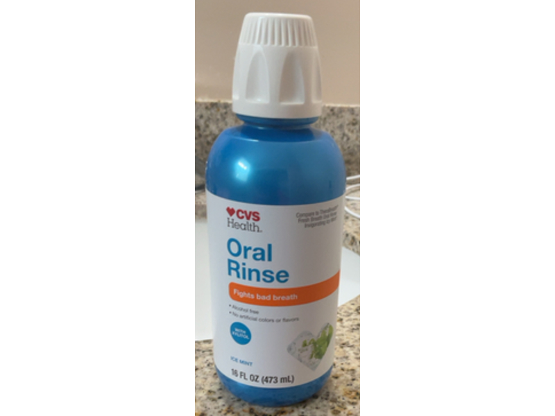 CVS Health Oral Rinse, Ice Mint, 16 fl oz/473 mL