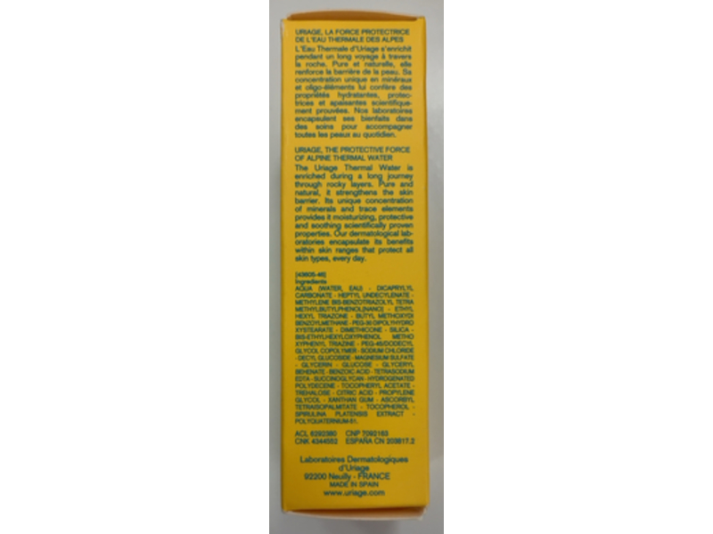 Uriage Eau Thermale Bariesun Ultra-Light Fluid, SPF50+, 1 fl oz/30 mL