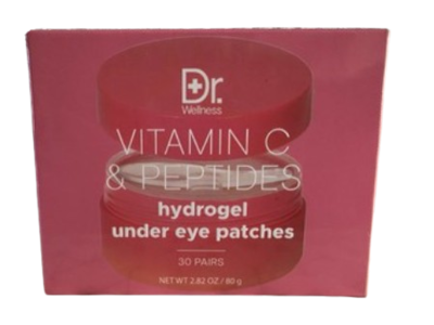 Dr. Wellness Vitamin C & Peptides Hydrogel Under Eye Patches, 2.82 oz/80 g, 30 Pairs