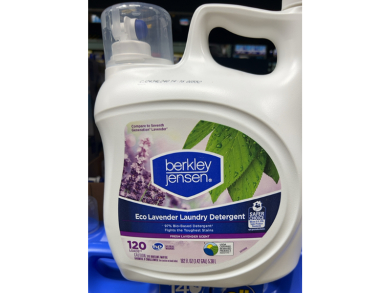 Berkley Jensen Eco Laundry Detergent, Fresh Lavender Scent, 120 Loads, 182 fl oz/5.38 L