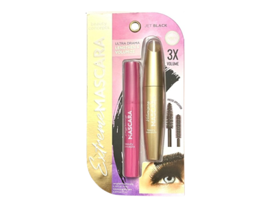 Beauty Concepts Extreme Ultra Drama Lengthen & Volumize Mascara, Jet Black, 0.14 fl oz/ 4 mL