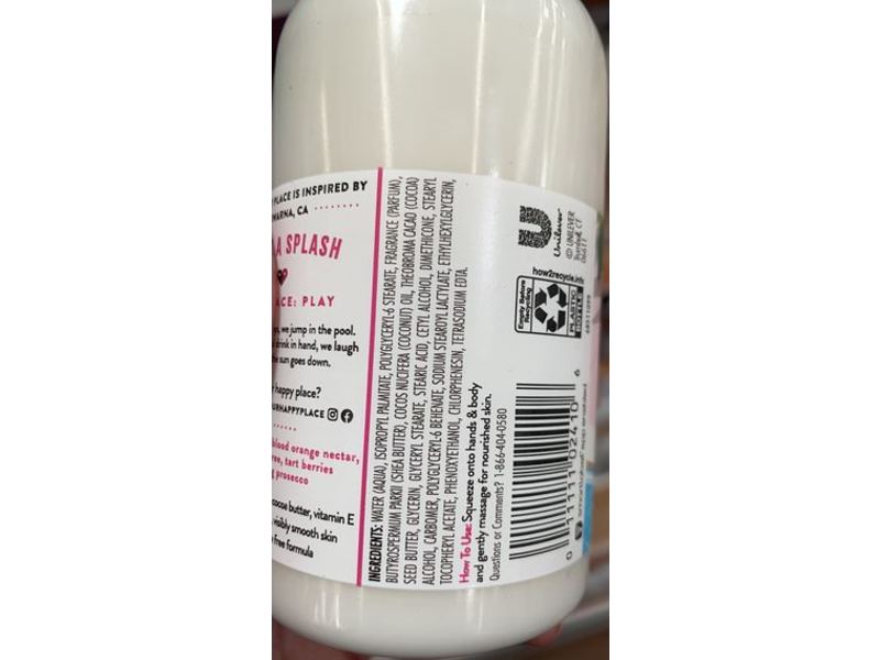 Find Your Happy Place Body Lotion, Summertime Sprinklers, Red Berries & Peach, 10 fl oz