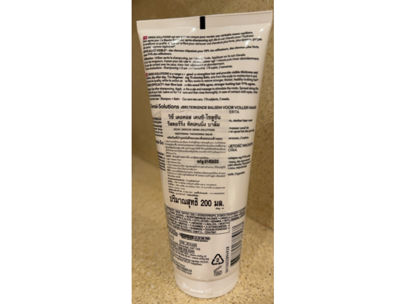 Vichy Dercos Densi-Solutions Restoring Thickening Balm, 200 mL