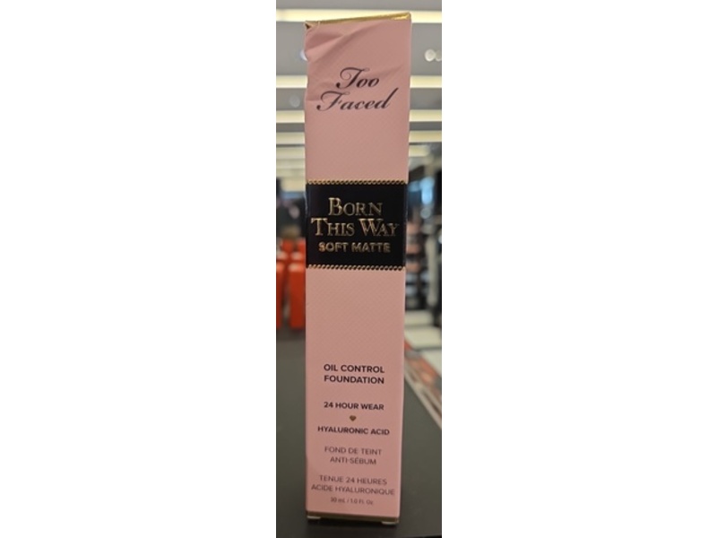 Too Faced Born This Way Soft Matte Foundation, 04 Almond, 1 fl oz/30 mL
