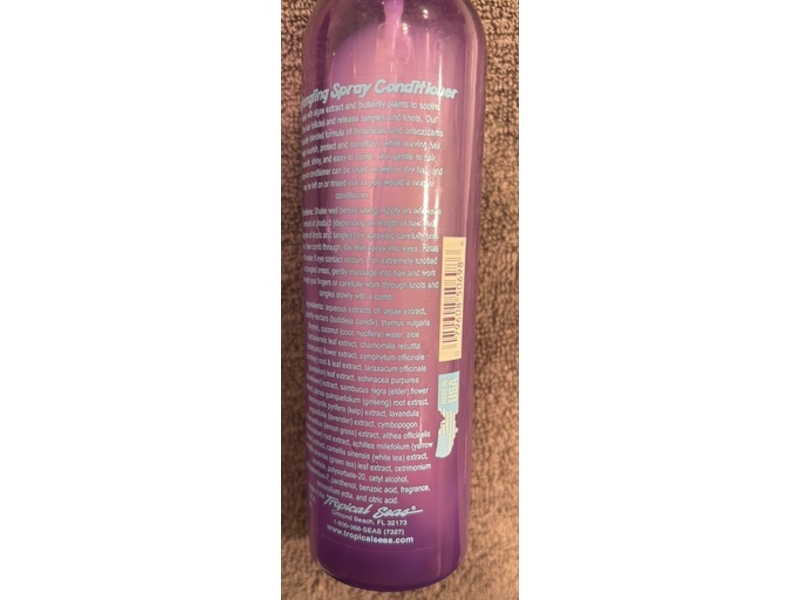 Tropical Seas Gnarly Head Detangling Spray Conditioner, Algae Extract & Butterfly Plants, 8 fl oz/237 mL