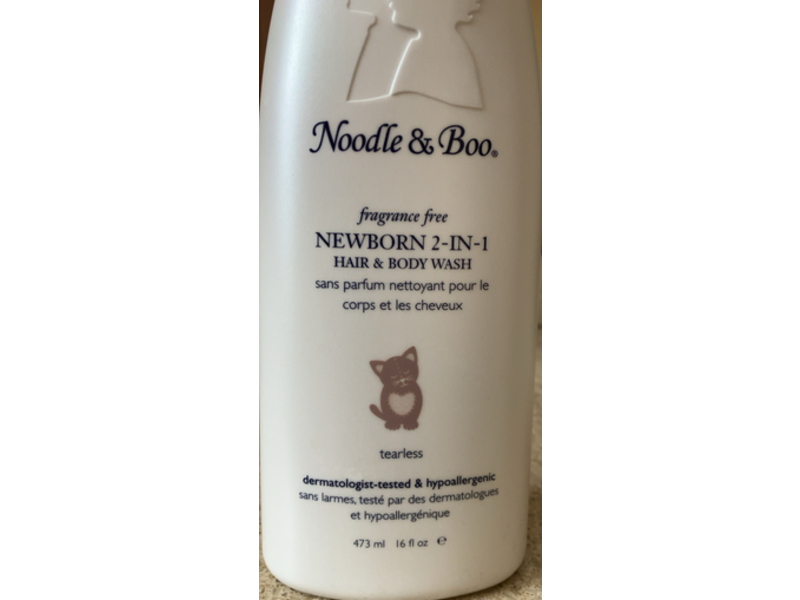 Noodle & Boo Newborn 2-In-1 Hair & Body Wash, Fragrance Free, 16 fl oz/473 mL
