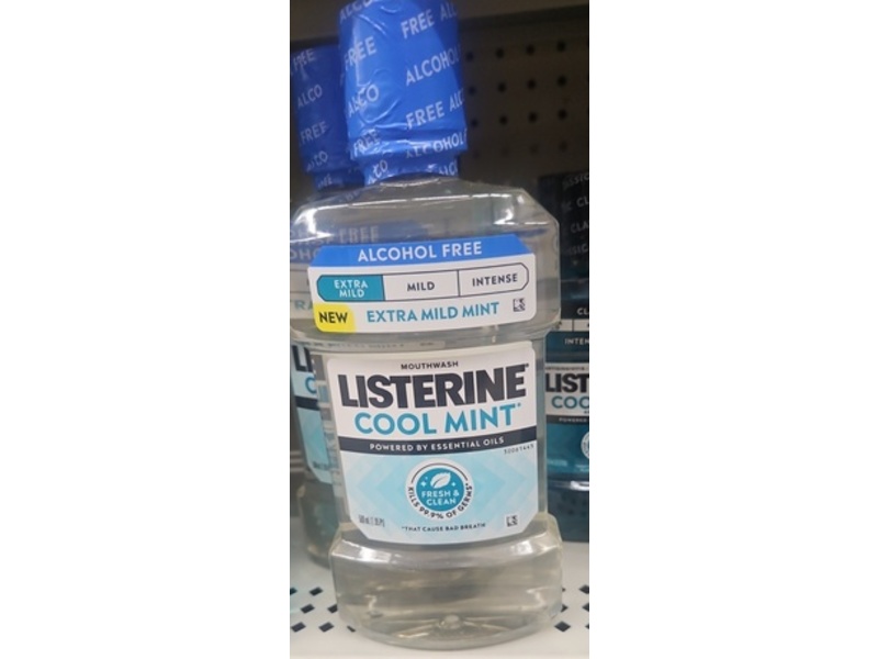 Listerine Fresh & Clean Mouth Wash, Cool Mint, 500 mL