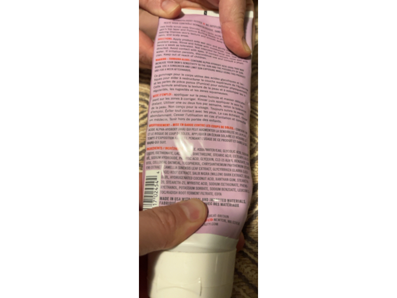 First Aid Beauty KP Bump Eraser Body Scrub, 10% AHA, 8.0 oz/226 g