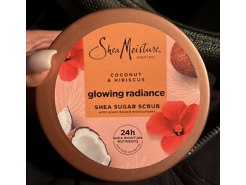 Shea Moisture Glowing Radiance Sugar Scrub, Coconut & Hibiscus, 12 oz/340 g