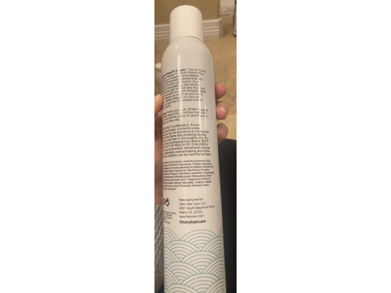 Navy Hair Care Skipper Flexible Volumizing Hair Spray, 10 oz/284 g
