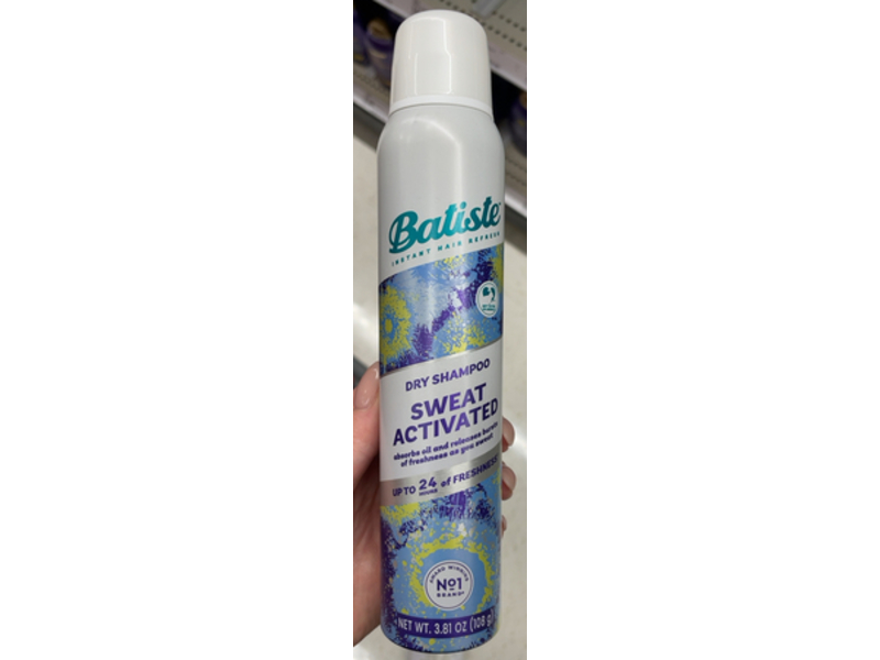 Batiste Sweat Activated Dry Shampoo, 3.81 oz/108 g