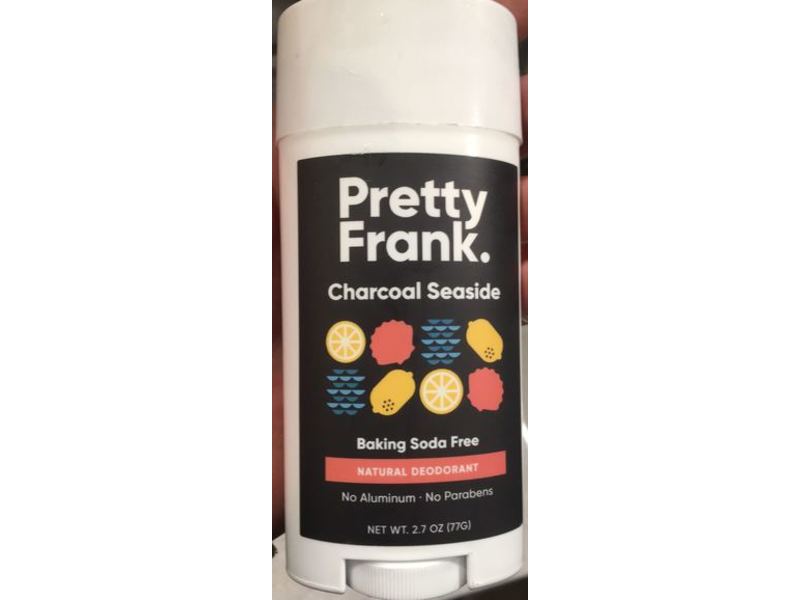 Pretty Frank Natural Deodorant, Charcoal Seaside, 2.7 oz/77 g
