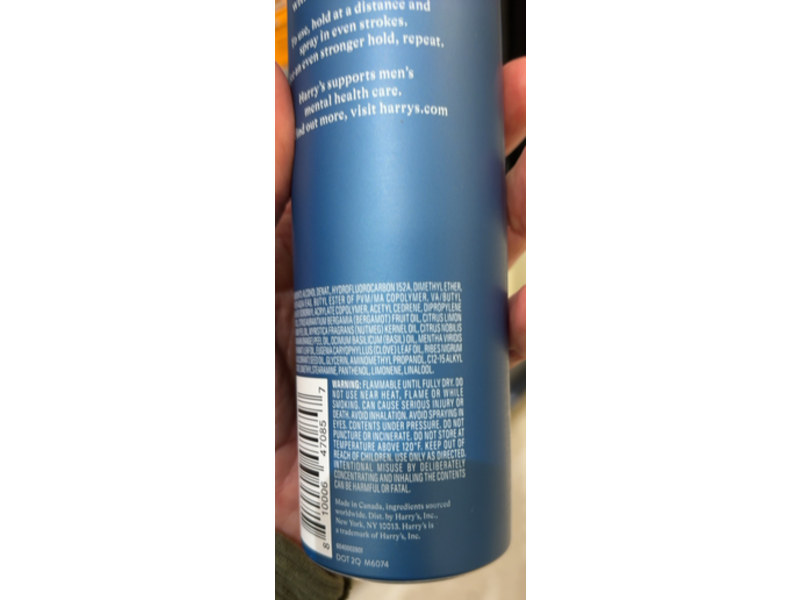 Harry's Long-Lasting Holding Spray, 10 oz/283 g