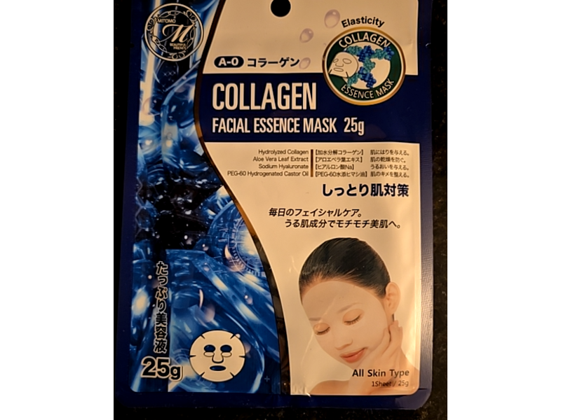 Mitomo Facial Mask, Collagen, 25 g
