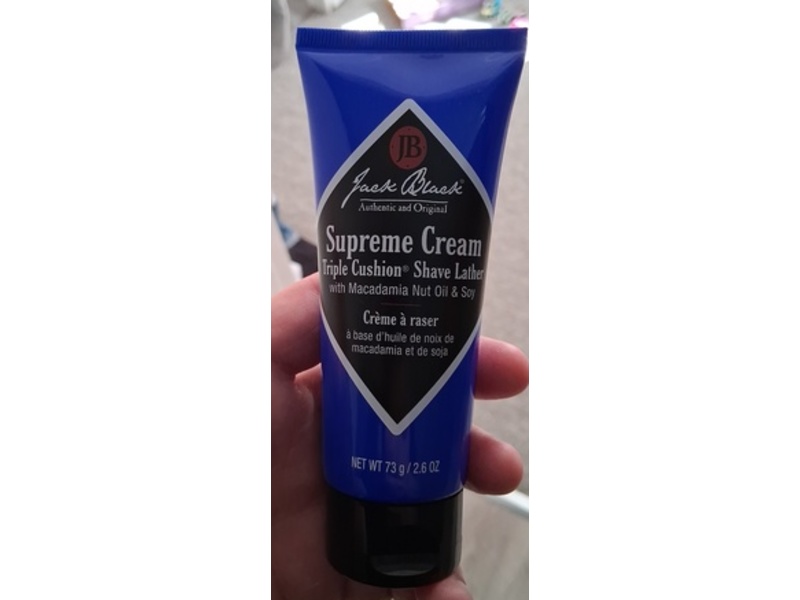 Jack Black Supreme Cream Triple Cushion Shave Lather, 2.6 oz/73 g