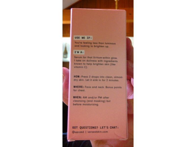 Versed Brightening Serum, Stroke Of Brilliance, 1 fl oz/30 mL