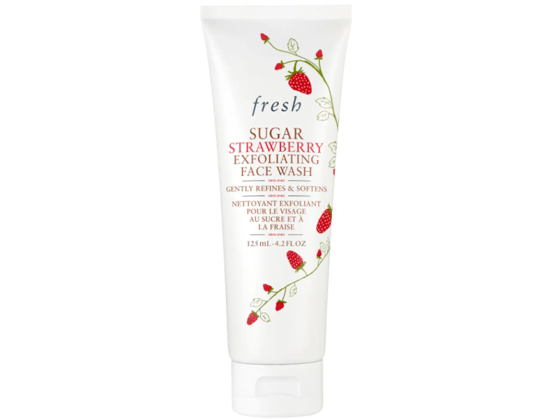 Fresh Exfoliating Face Wash, Sugar Strawberry , 4.2 fl oz/125 mL