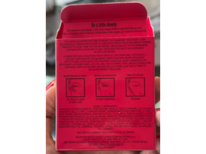 Valentino Eye2Cheek, Blush & Eyeshadow, 05 Rosso Valentino, 0.12 oz/3.6 g