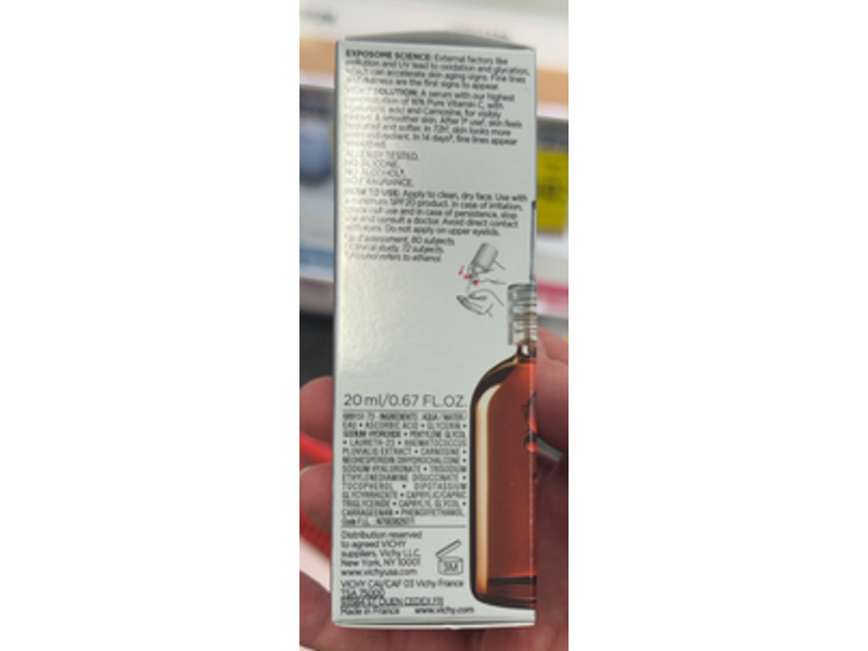 Vichy Liftactiv 16% Pure Vitamin C Brightening Serum, 0.67 fl oz/20 mL