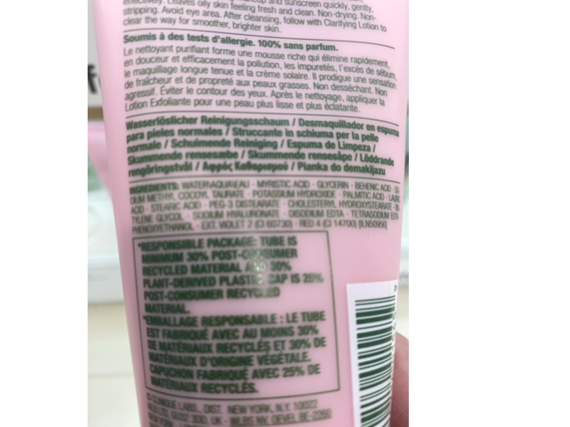 Clinique All About Clean Rinse Off Foaming Cleanser Mousse, Dry Combination To Oily, 5 fl oz/150 mL