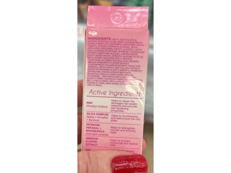 Care & Fix Strong Nail Concealer, Pink, 0.37 fl oz/11 mL