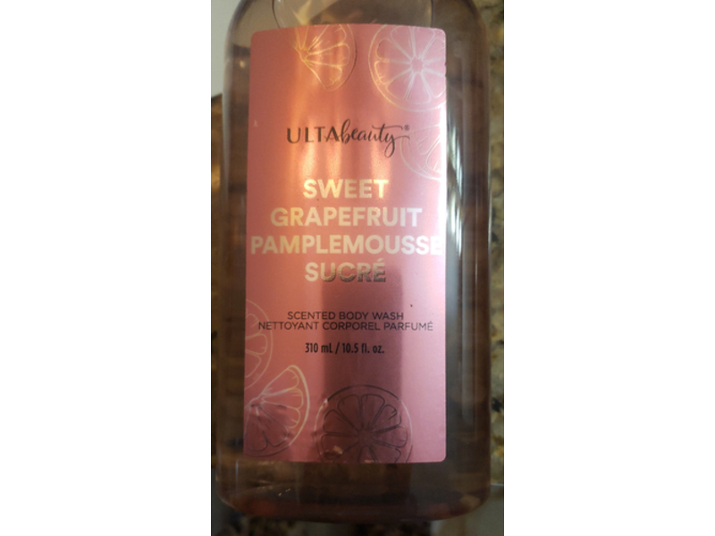 UltaBeauty Scent Body wash, Sweet Grapfruit Pamplemousse Sucre, 10.5 fl oz/310 mL