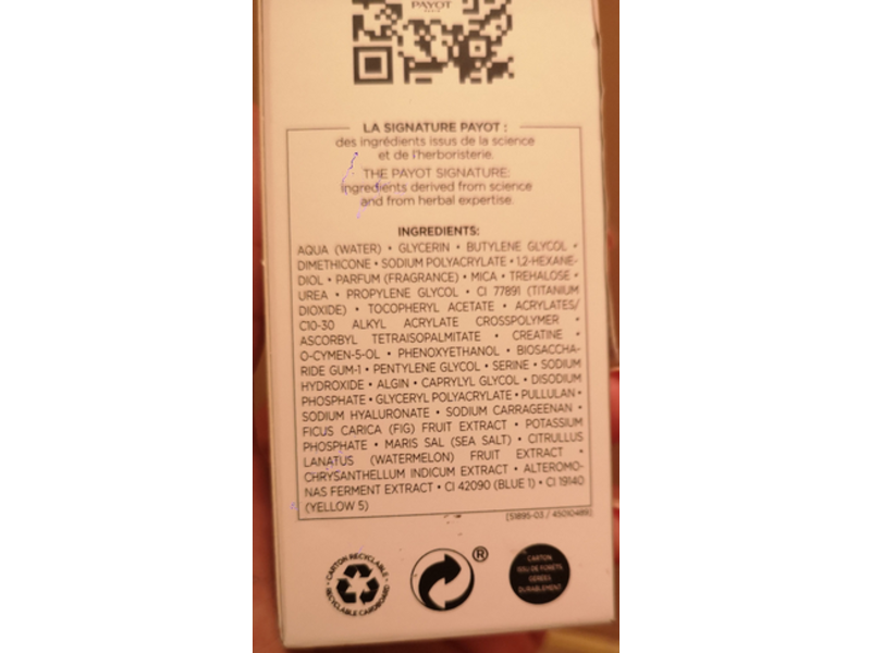 Payot Paris Hydra 24+ Baume En Masque, 1.6 fl oz/50 ml