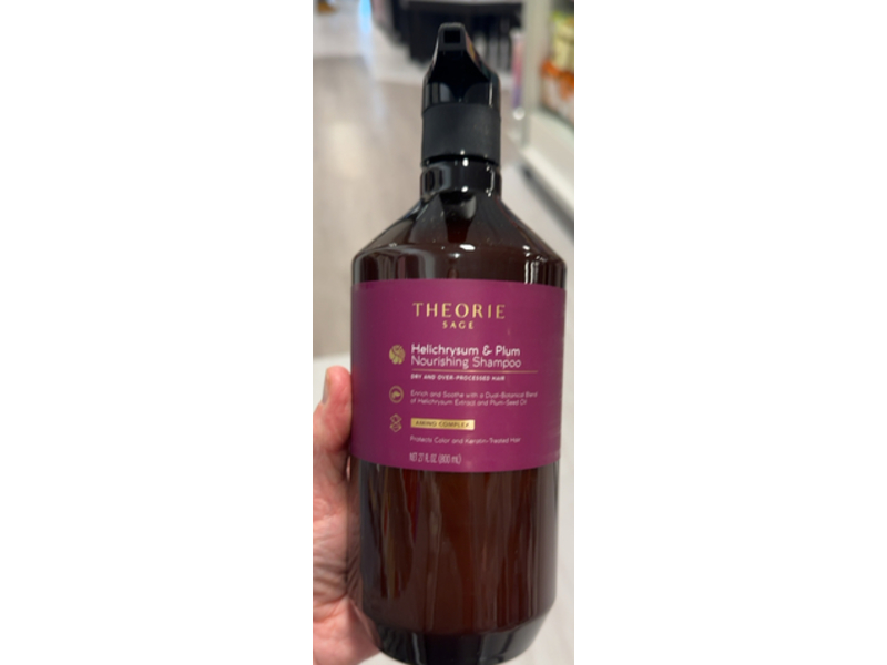 Theorie Sage Nourishing Shampoo, Helichrysum & Plum, 27 fl oz/800 mL