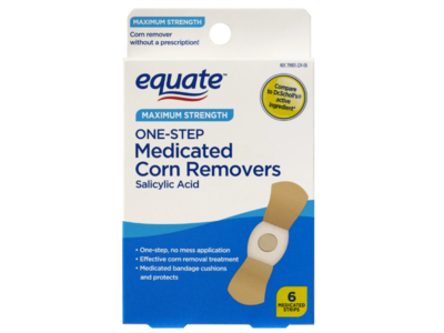 Equate Medicated Corn Remover Strips, 6 Count