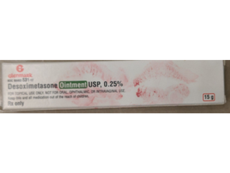 Desoximetasone Ointment USP 0.25%, 15 g, Glenmark (RX)